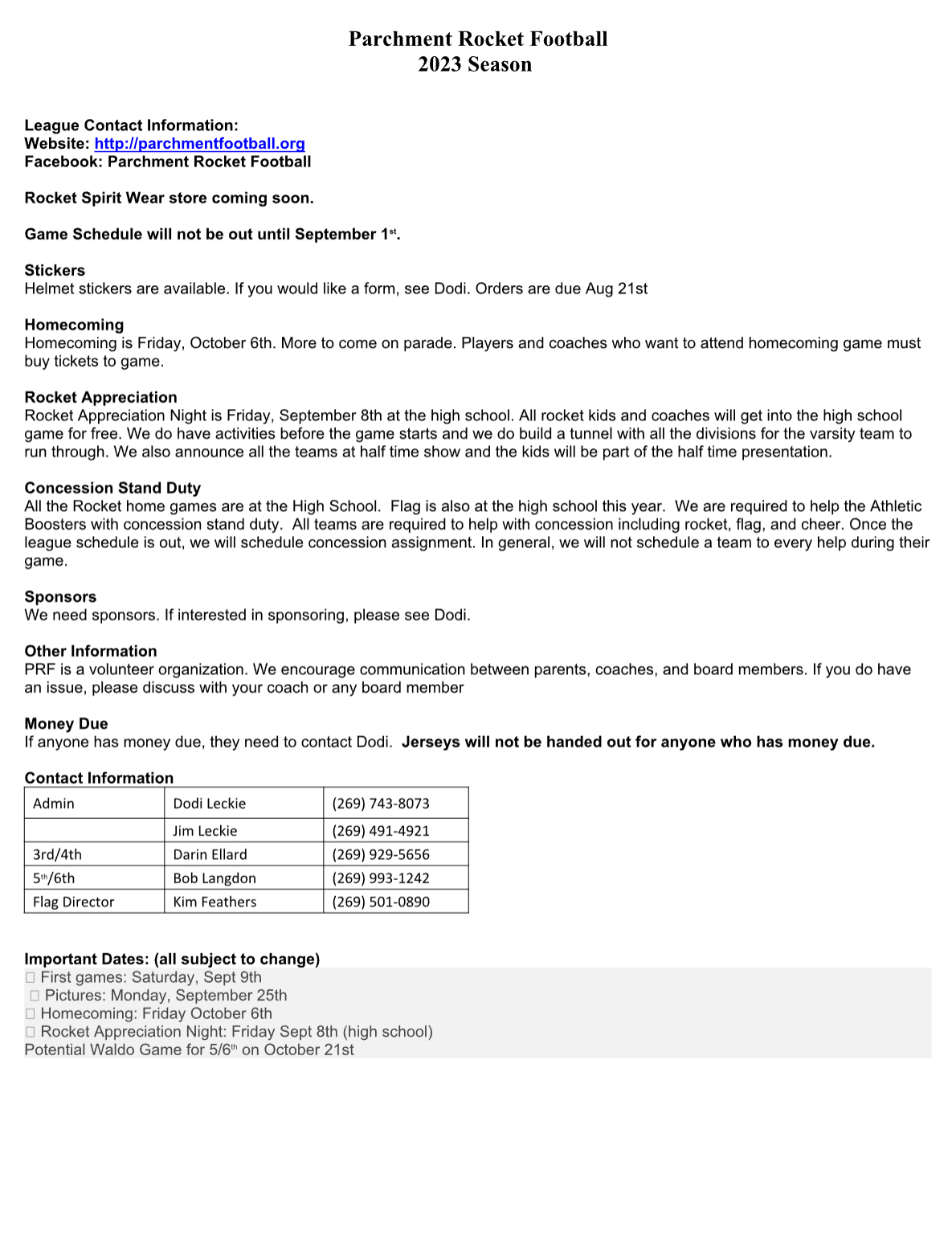 Parchment Rocket Football